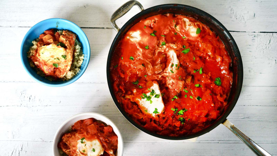 Low FODMAP Shakshuka with Quinoa