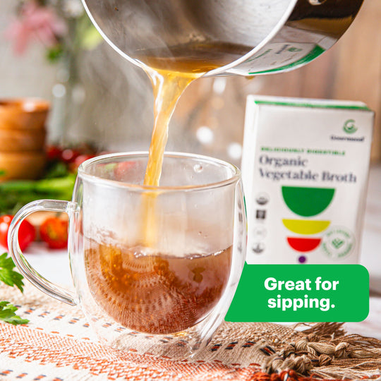 Organic Vegetable Broth (Low FODMAP & Unsalted)