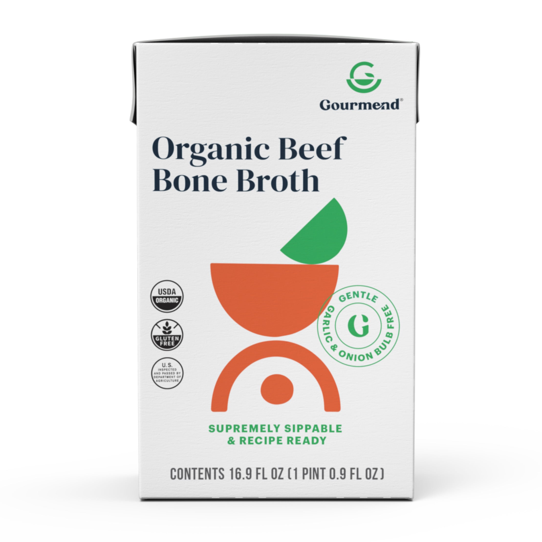Low FODMAP Organic Beef Bone Broth Gourmend Foods