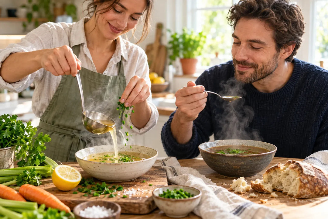 Chicken Bone Broth vs Beef Bone Broth for Gut Health: A Low FODMAP Guide