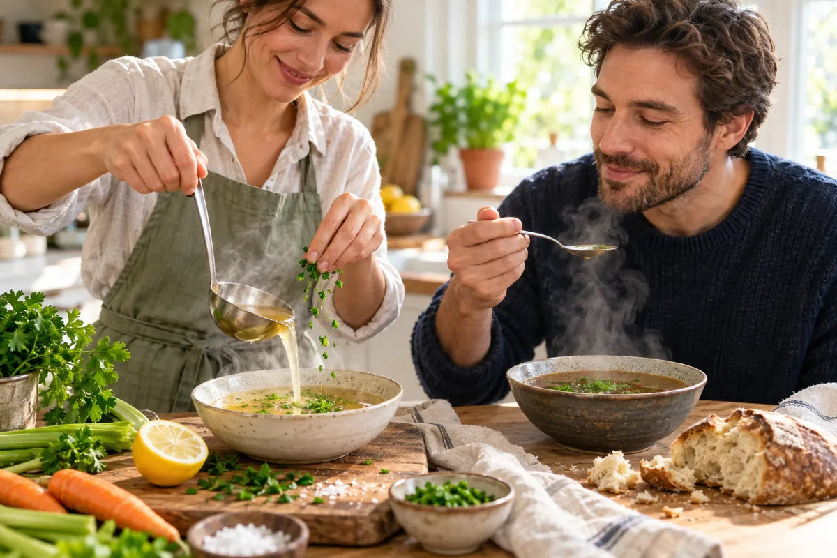 Chicken bone broth vs beef bone broth for gut health?