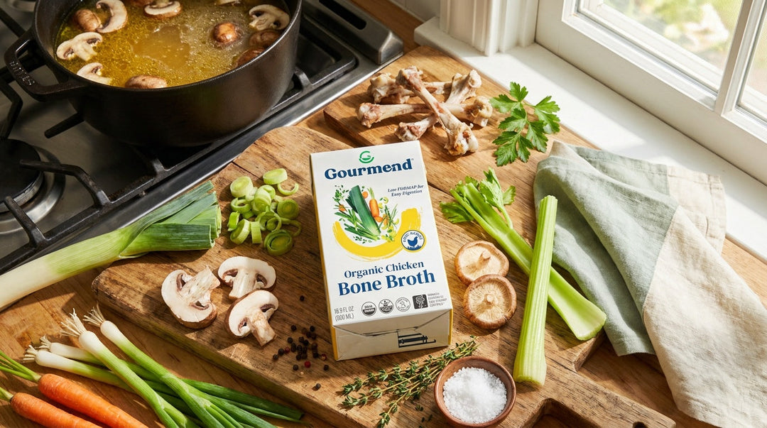 Homemade Chicken Mushroom Broth
