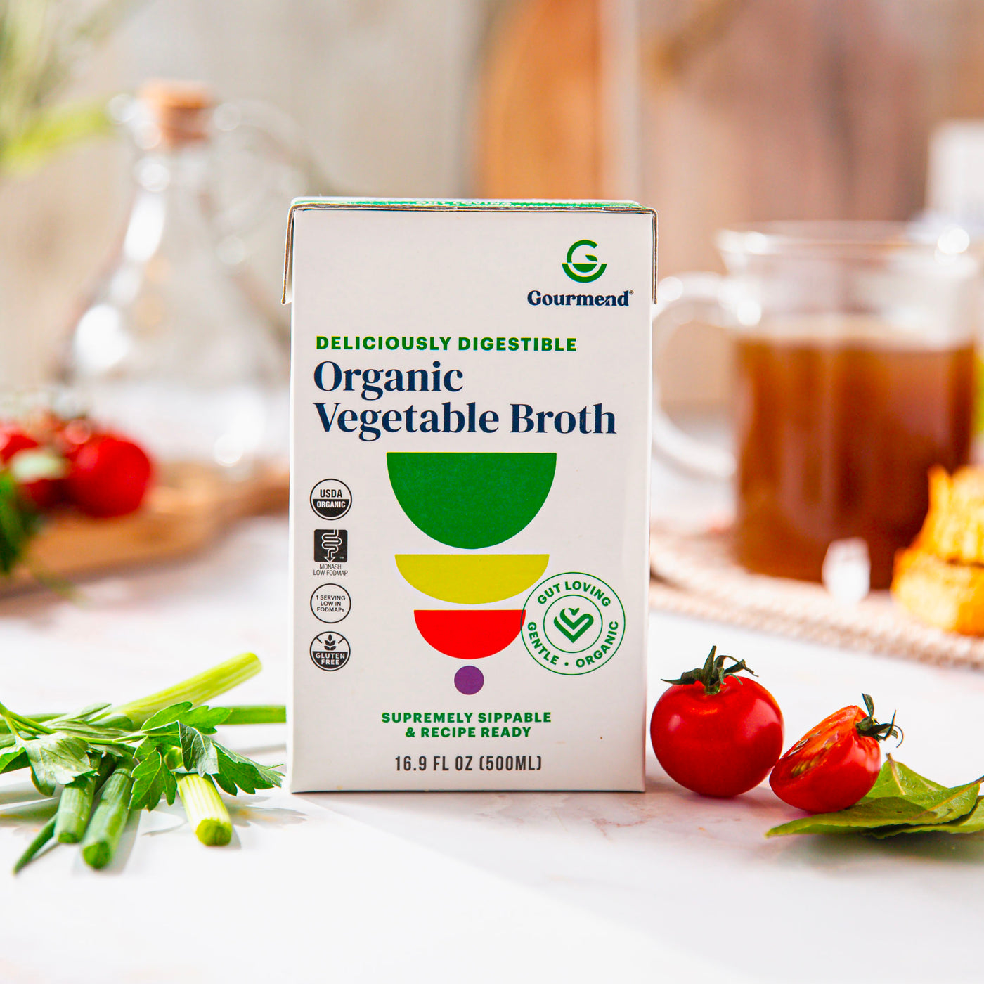 Low FODMAP Organic Vegetable Broth Gourmend Foods