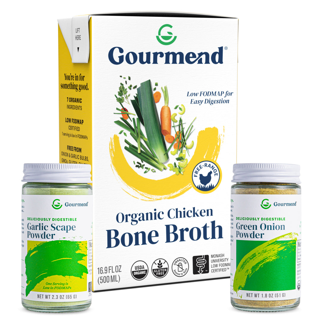 Sampler Bundle: 1 Chicken Broth, Green Onion Powder, Garlic Scape Powder