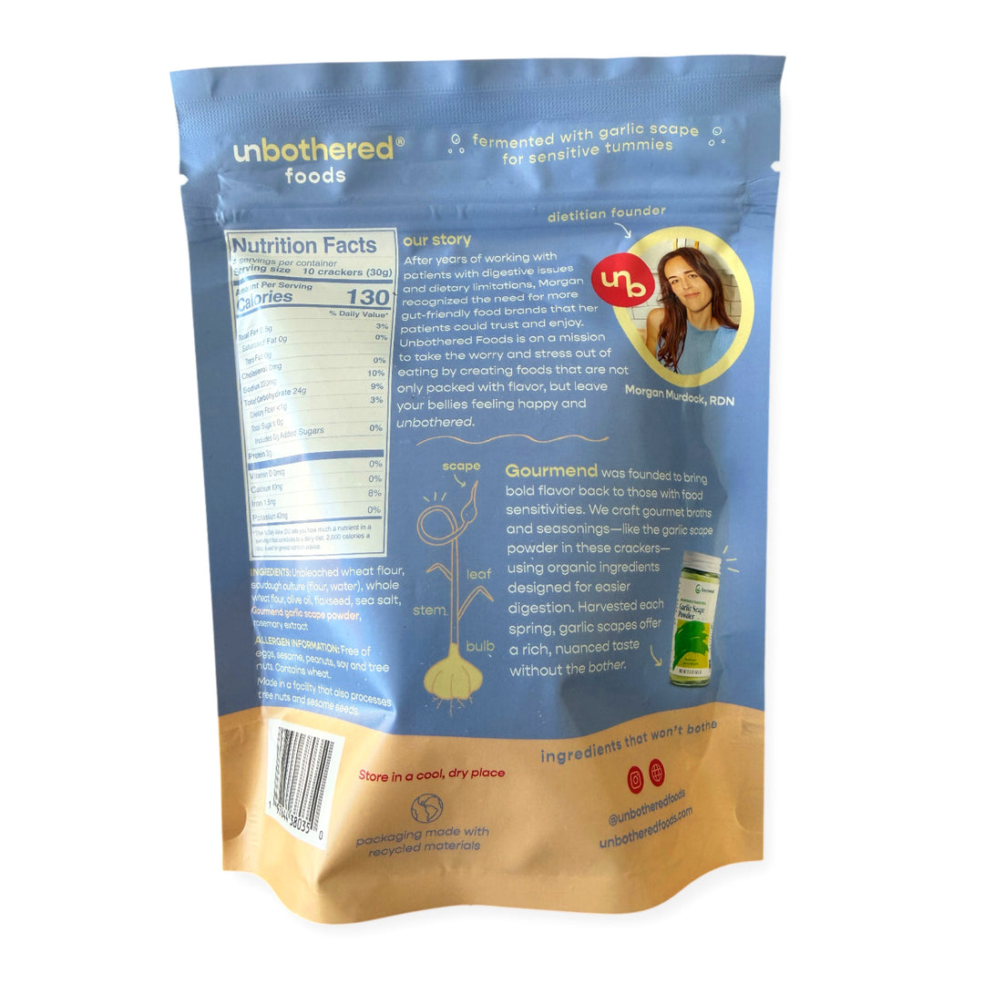 Garlic Scape Sourdough Crackers