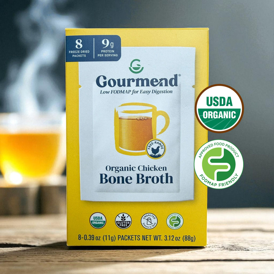 Organic Chicken Bone Broth Powder - 8 Single Serve Packets
