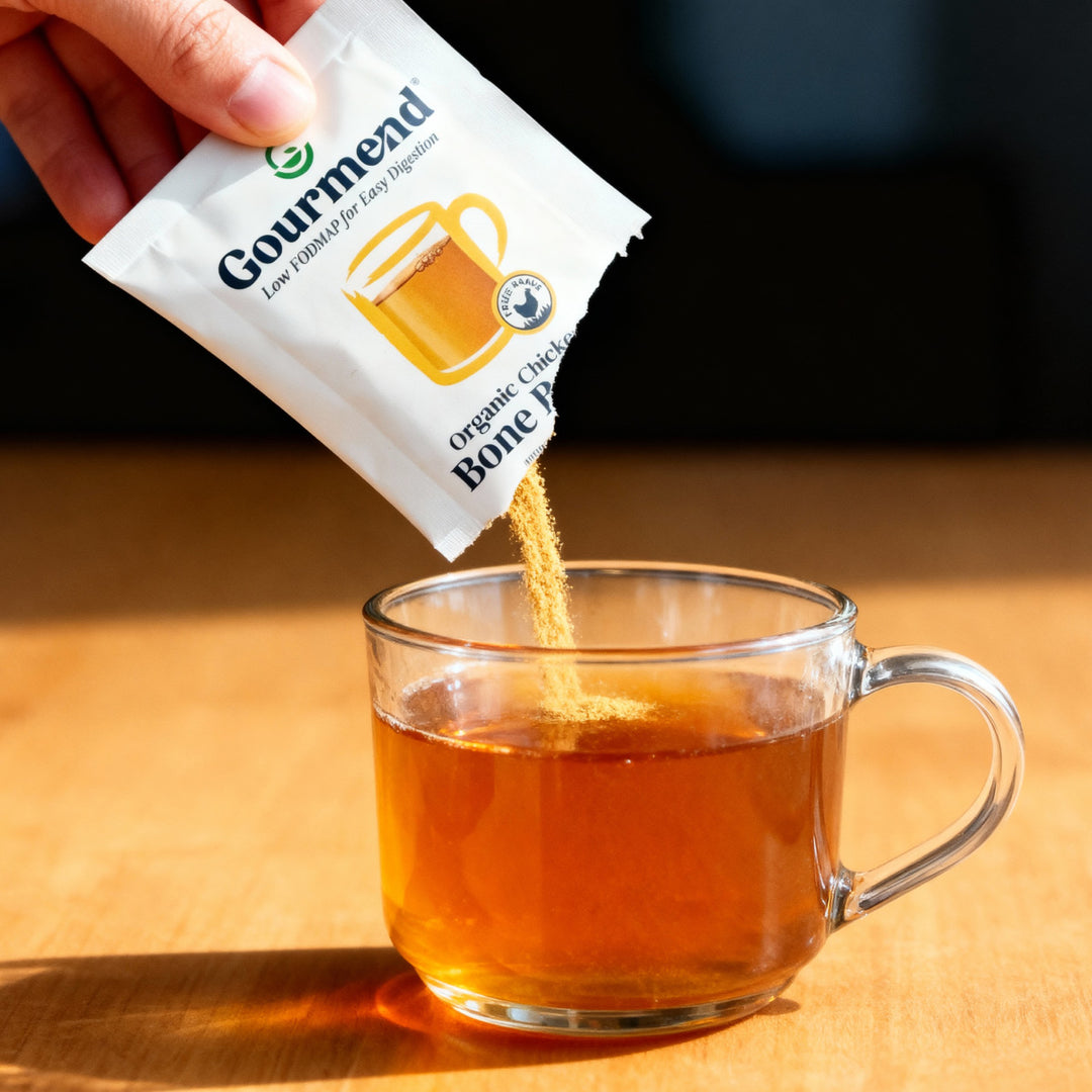 Organic Chicken Bone Broth Powder - 8 Single Serve Packets