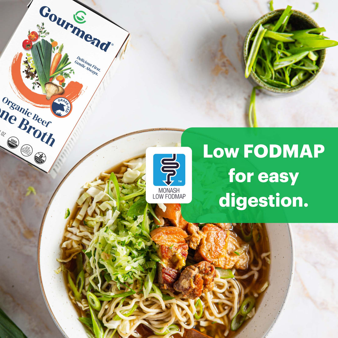 Organic Beef Bone Broth | Low FODMAP & Unsalted)