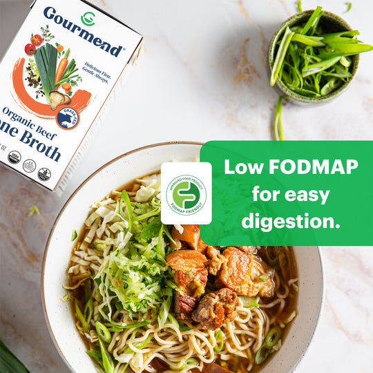 Organic Beef Bone Broth | Low FODMAP & Unsalted