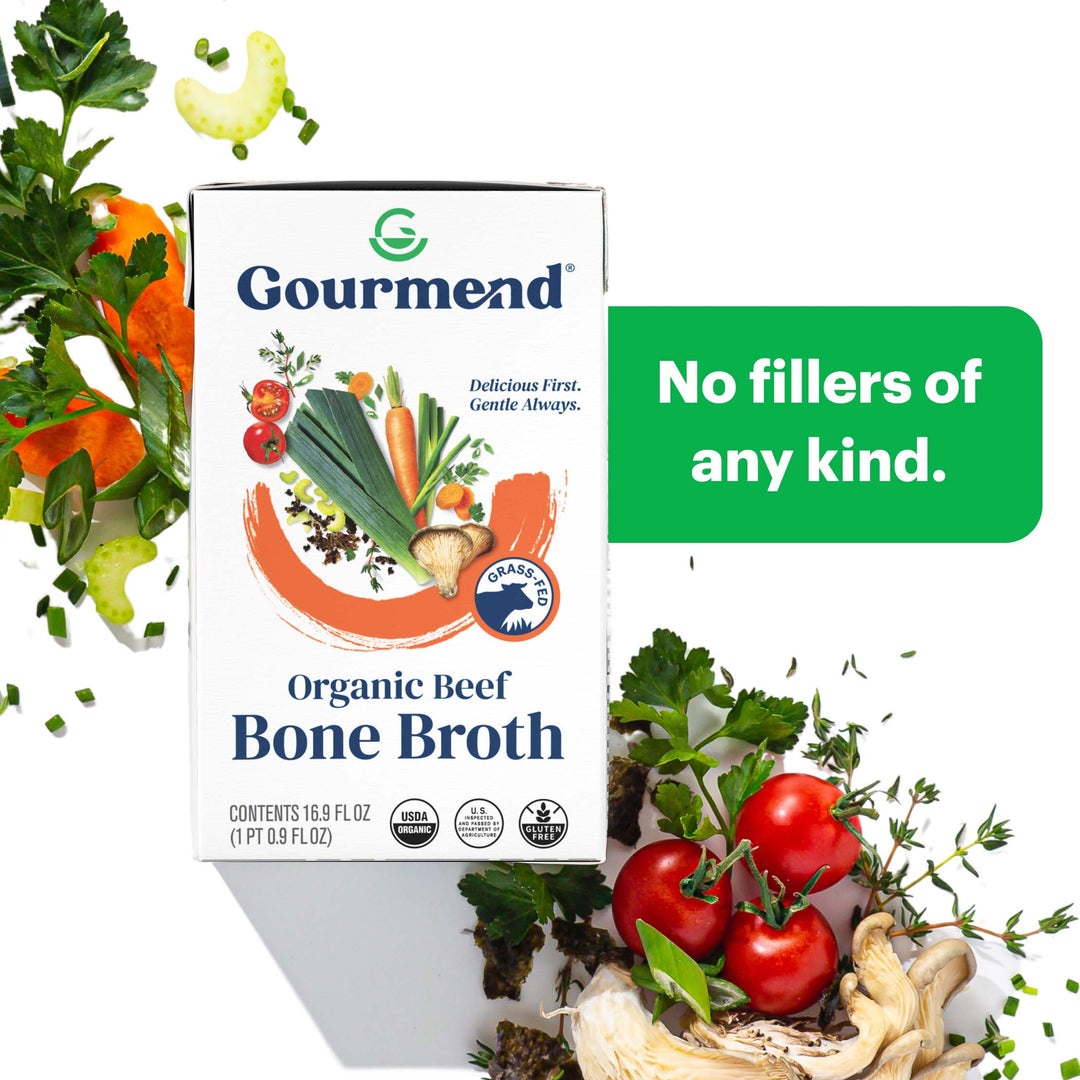 Organic Beef Bone Broth | Low FODMAP & Unsalted)