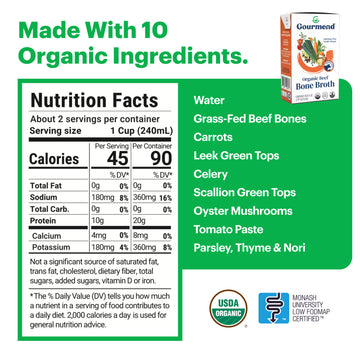 Low FODMAP Organic Beef Bone Broth