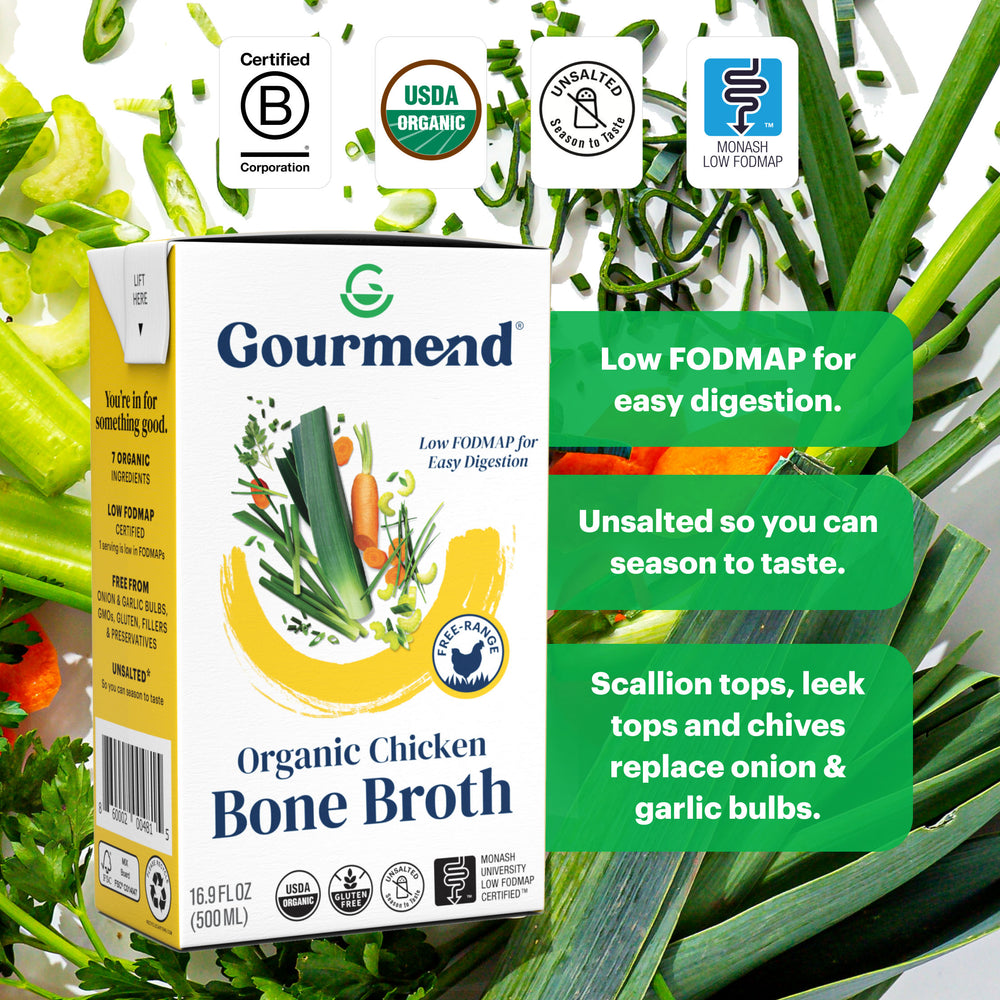 Chicken Carton with selling points - low fodmap, unsalted.