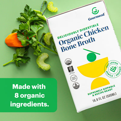 Made with 8 organic ingredients.