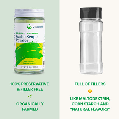 Low FODMAP Garlic Scape Powder