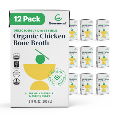 12 cartons of gourmend chicken broth