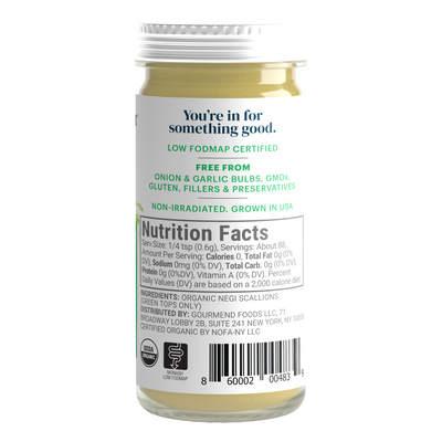 Low FODMAP Organic Green Onion Powder