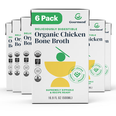 6 cartons of gourmend chicken broth
